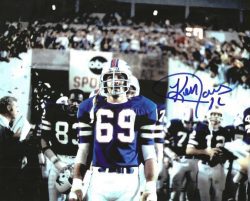 Autographed KEN JONES 8X10 Buffalo Bills Photo