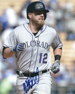 AUTOGRAPHED MARK REYNOLDS 8X10 Colorado Rockies Photo