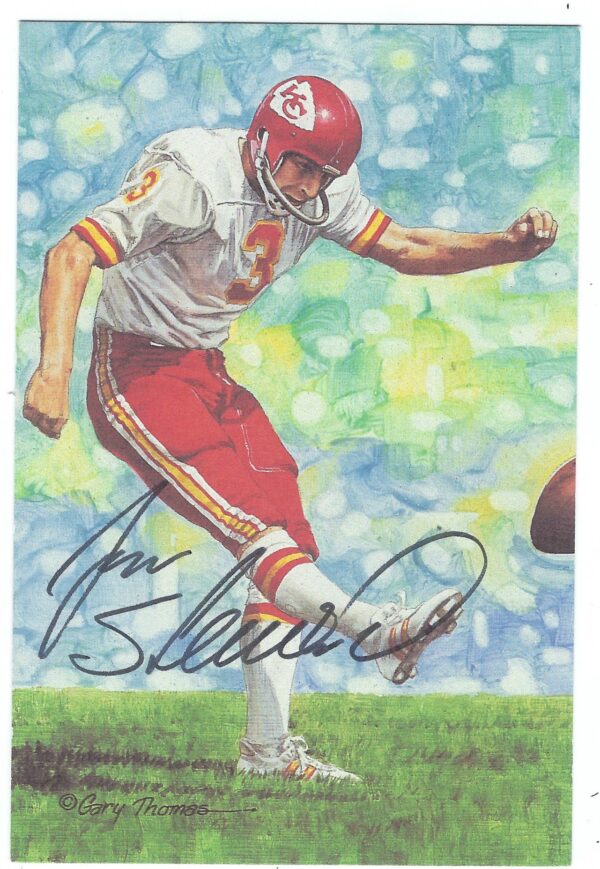 Autographed Jan Stenerud Goal Line Art Card