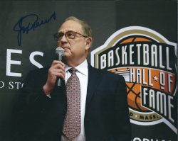 Autographed JERRY REINSDORF 8X10 Chicago Bulls photo