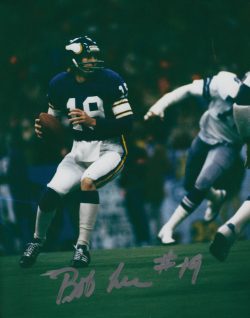 Autographed BOB LEE  8X10 Minnesota Vikings Photo