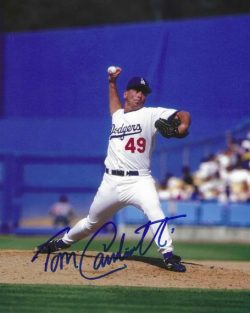 AUTOGRAPHED TOM CANDIOTTI 8x10 Los Angeles Dodgers photo