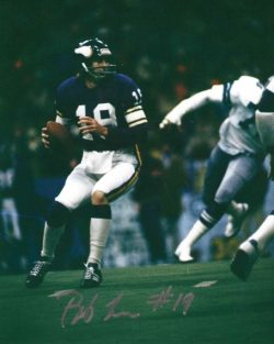 Autographed BOB LEE 8X10 Minnesota Vikings Photo