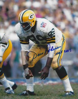 Autographed Dave Robinson 8X10 Green Bay Packers Photo
