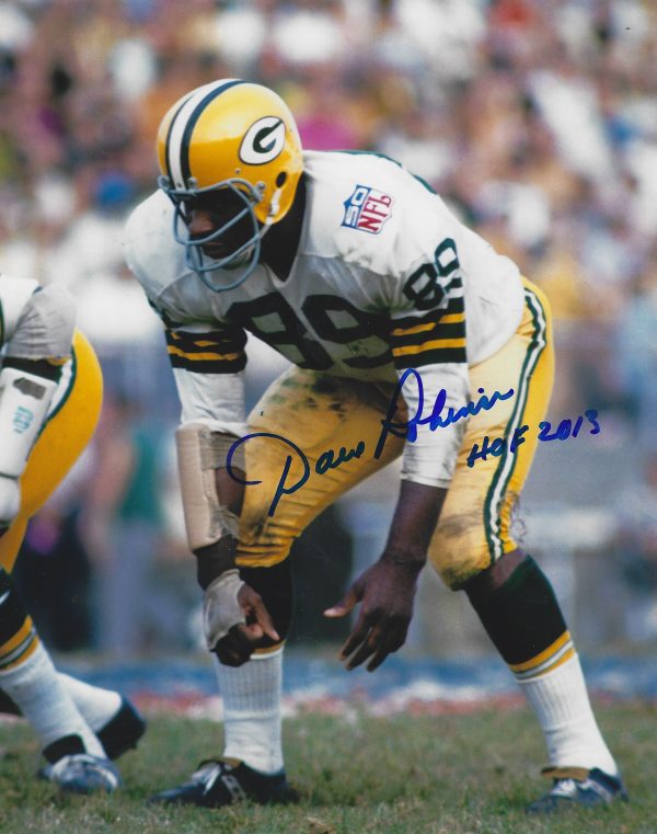 Autographed Dave Robinson 8X10 Green Bay Packers Photo