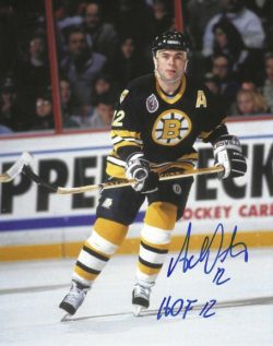Autographed ADAM OATES "HOF 12" 8X10 Boston Bruins  Photo