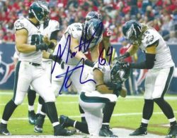 Autographed MATT TOBIN 8X10 Philadelphia Eagles Photo