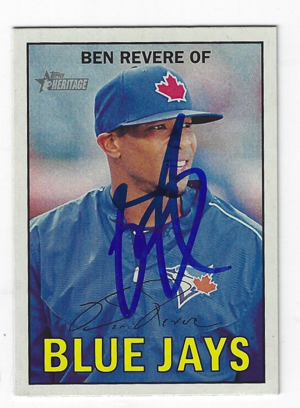 Autographed BEN REVERE 2016 Topps Heritage Card