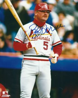 AUTOGRAPHED BOB HORNER 8X10 St. Louis Cardinals photo