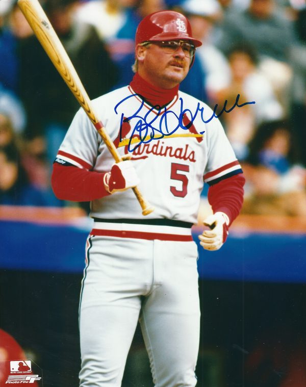 AUTOGRAPHED BOB HORNER 8X10 St. Louis Cardinals photo