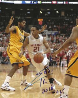 Autographed EVAN TURNER 8x10 Ohio State Buckeyes photo