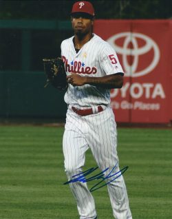 AUTOGRAPHED NICK WILLIAMS 8X10 Philadelphia Phillies Photo
