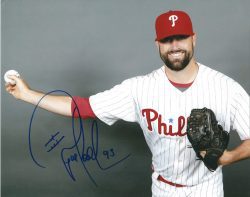 AUTOGRAPHED PAT NESHEK 8X10 Philadelphia Phillies Photo