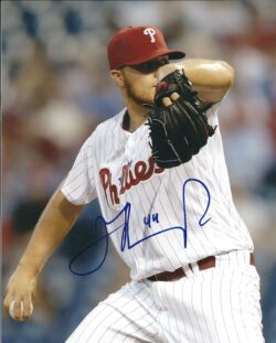 AUTOGRAPHED JAKE THOMPSON 8X10 Philadelphia Phillies Photo