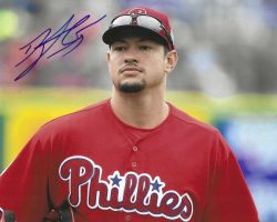 AUTOGRAPHED DYLAN COZENS 8X10 Philadelphia Phillies Photo