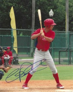 AUTOGRAPHED CAM PERKINS 8X10 Philadelphia Phillies Photo