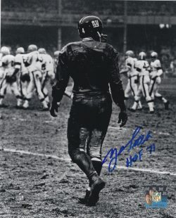 AUTOGRAPHED Y.A. TITTLE 8X10 New York Giants Photo