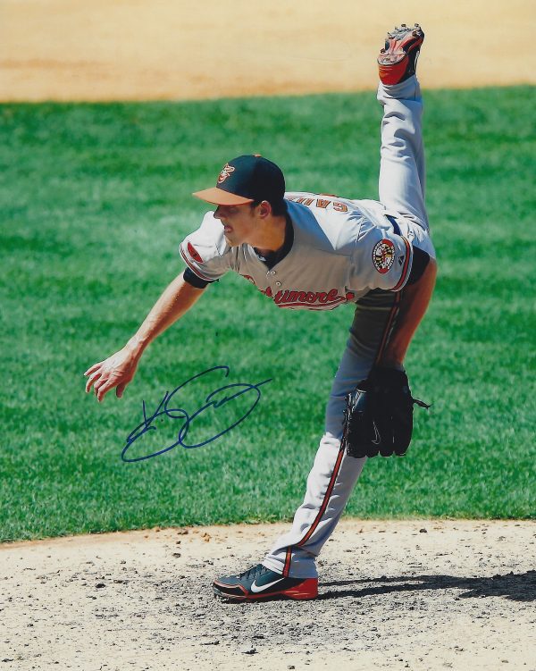 AUTOGRAPHED KEVIN GAUSMAN 8X10 Baltimore Orioles Photo