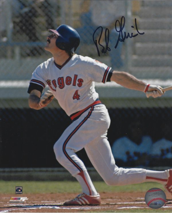 AUTOGRAPHED BOB GRICH 8X10 Califronia Angels Photo