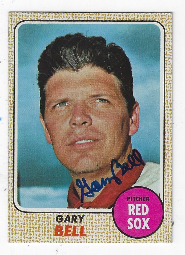 Autographed GARY BELL Boston Red Sox 1968 Topps Card