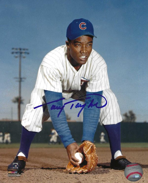 AUTOGRAPHED TONY TAYLOR 8X10 Chicago Cubs Photo
