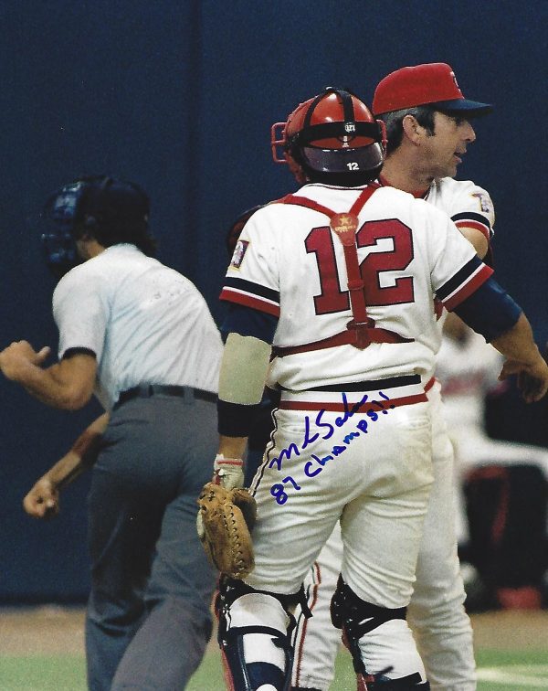 AUTOGRAPHED MARK SALAS 8X10 Minnesota Twins photo