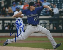 AUTOGRAPHED JON GRAY 8X10 Colorado Rockies Photo