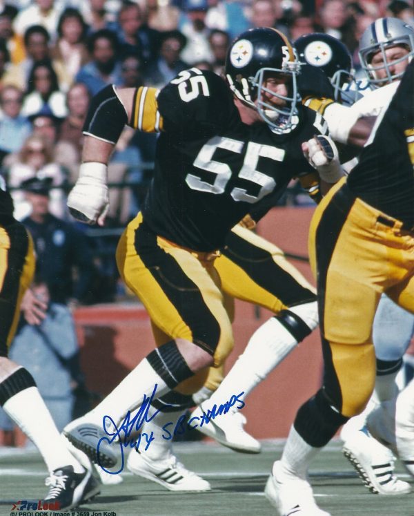 Autographed JON KOLB 8X10 Pittsburgh Steelers Photo