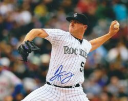 AUTOGRAPHED JAKE MCGEE 8X10 Colorado Rockies Photo