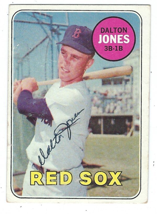 Autographed DALTON JONES 1969 Topps Card
