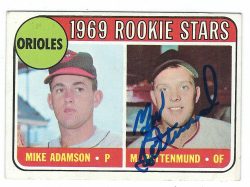 Autographed MERV RETTENMUND 1969 Topps Card