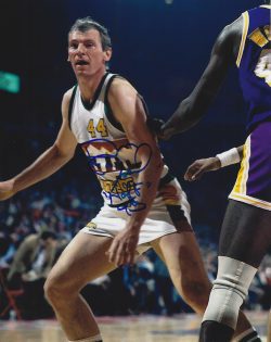 Autographed DAN ISSEL 8X10 Denver Nuggets photo