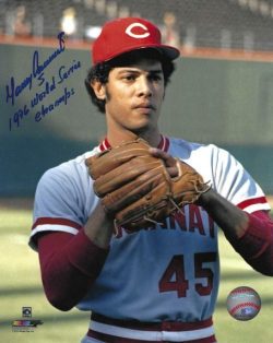 AUTOGRAPHED MANNY SARMIENTO 8X10 Cincinnati Reds Photo