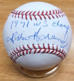 Autographed Jackie Hernandez "1971 WS Champs" Rawlings Official Major League Baseball