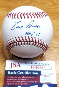 Autographed Tim Raines "HOF 17" Official Major League Baseball JSA