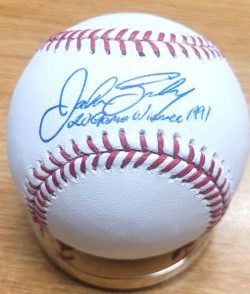 Autographed John Smiley Rawlings Official Major League Baseball with COA