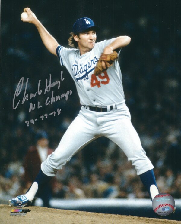 AUTOGRAPHED CHARLIE HOUGH 8x10 Los Angeles Dodgers photo