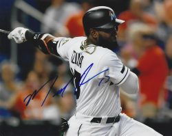 AUTOGRAPHED MARCELL OZUNA 8X10 Miami Marlins Photo