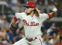 Autographed Zac Curtis 8X10 Philadelphia Phillies Photo with COA
