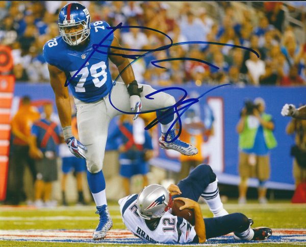 Autographed Romeo Okwara 8X10 New York Giants Photo with COA
