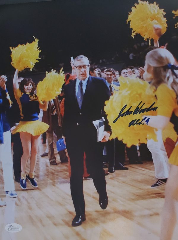 Autographed John Wooden UCLA Bruins 11x14 photograph w/ JSA COA