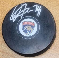 Autographed OWEN TIPPETT Florida Panthers Hockey Puck