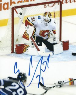 Autographed EDDIE LACK 8X10 Calgary Flames Photo
