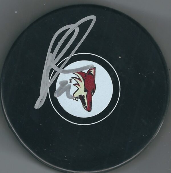 Autographed RICK TOCCHET Arizona Coyotes Hockey Puck