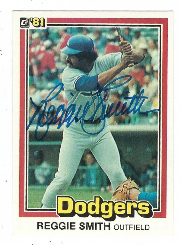 Autographed REGGIE SMITH 1981 Donruss Card