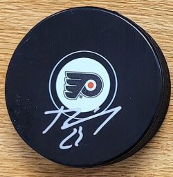 Autographed BRANDON MANNING Philadelphia Flyers Hockey Puck
