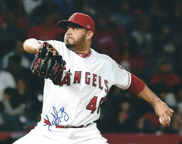 AUTOGRAPHED JOSE ALVAREZ 8X10 Los Angeles Angels Photo