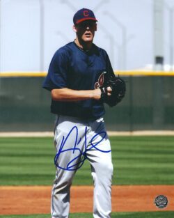 AUTOGRAPHED NICK HAGADONE 8X10 Cleveland Indians Photo