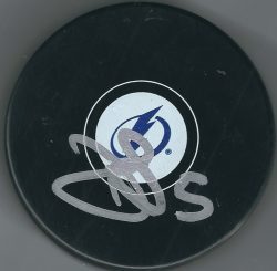 Autographed DAN GIRARDI Tampa Bay Lightning Hockey Puck