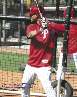 AUTOGRAPHED DANNY ORTIZ 8X10 Philadelphia Phillies Photo